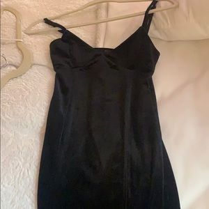 Black sued dress